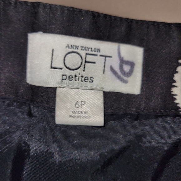 ANN TAYLOR LOFT Petite POLKA DOT Skirt POCKET - Picture 3 of 3